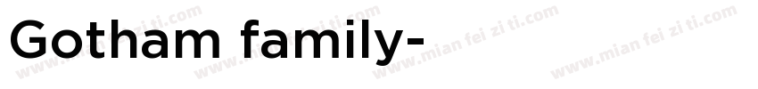 Gotham family字体转换